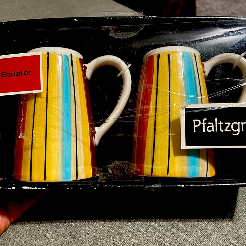 Vintage Retro PFALTZGRAFF Equator Stove Top Salt & Pepper
